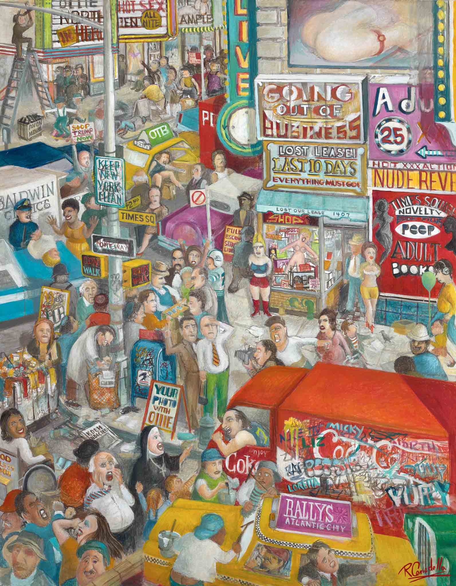 Robert Cenedella | Artwork | 42nd Street (1983) – Robert Cenedella | 60 ...