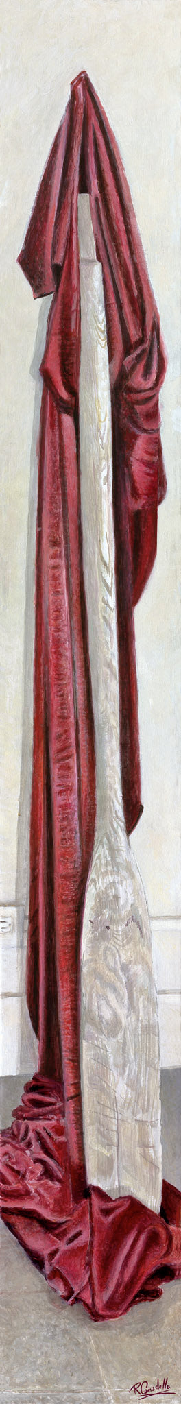 Oar with Red Cloth