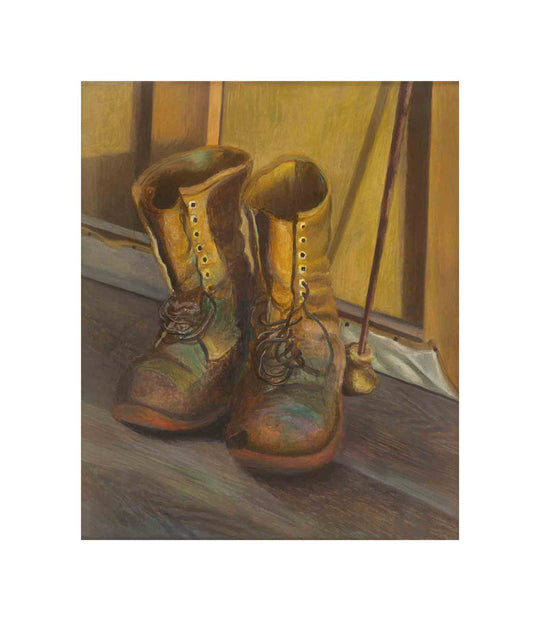 Artist's Boots with Mahl Stick